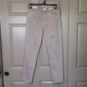 NWT J.Jill Straight leg light porchini color boyfriend  jeans size 8 regular